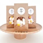 Craft blokbodem zak + venster |  5 stuks