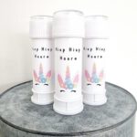 Bellenblaaslabel | eenhoorn | 8 stuks