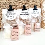 Cadeautje amberblokje | Roze rasp