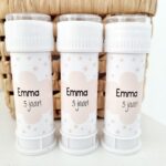 Bellenblaas met eigen tekst | bloemen | 8  stuks
