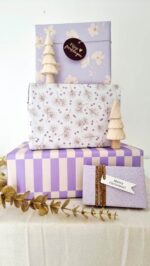 Cadeaupapier | Winter berries roze-roest | 4 rollen - Afbeelding 4