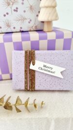 Cadeaupapier | Winter berries roze-roest | 4 rollen - Afbeelding 3