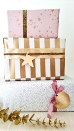 Cadeaupapier | Little stars lovely wit | 5 rollen - Afbeelding 5