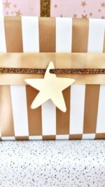 Cadeaupapier | Sterrenhemel roze | 7 rollen - Afbeelding 3