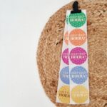 Sticker | Hiep hiep hoera - stippen | 10 stuks