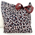 Canvas tas | Leopard mokka/beige
