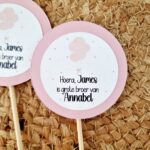 Traktatieprikker met naam | Geboorte - ballonnen - Afbeelding 4