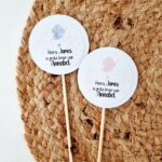 Traktatieprikker met naam | Geboorte - ballonnen - Afbeelding 2