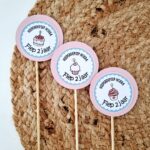 Traktatieprikker met naam | verjaardag - cupcakes - Afbeelding 2