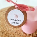 Geboortesticker met naam | Illustratie