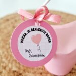 Geboortesticker met naam | Hart