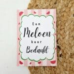 Cadeaukaart | Een meloen keer bedankt