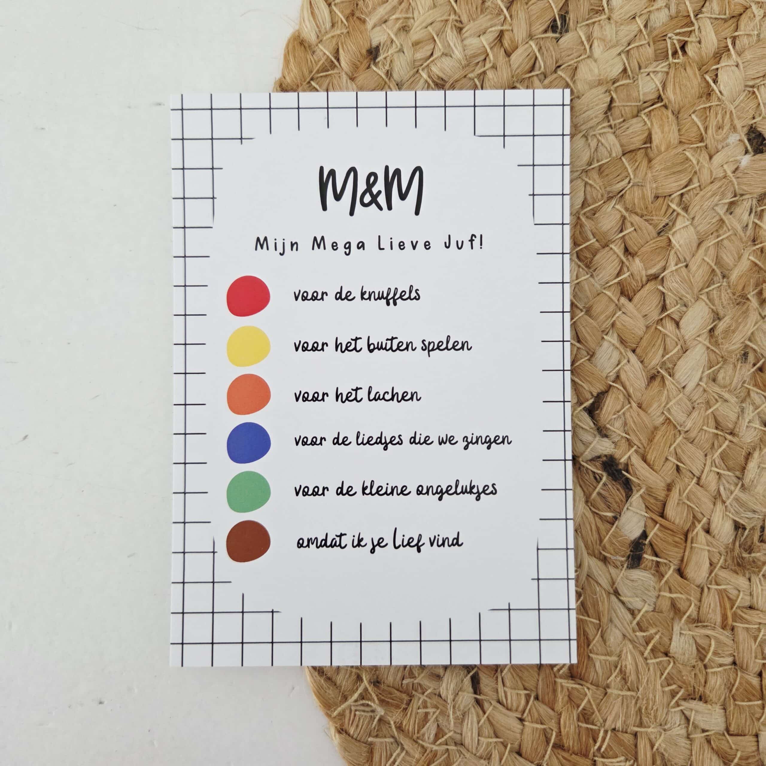 20260225_141926 Cadeaukaart | M&M juf - Afbeelding 1