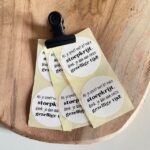 Sticker | Als je speelt met dit leuke stoepkrijt, denk je dan aan onze gezellige tijd! | 10 stuks