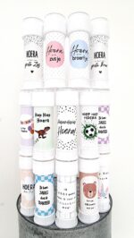 Bellenblaaslabel | bloemen | 8 stuks - Afbeelding 2