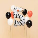 Cijferballon | Zebra | nummer 5 - Afbeelding 2
