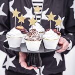 Cupcake wrapper | wit met gouden randje - Afbeelding 3