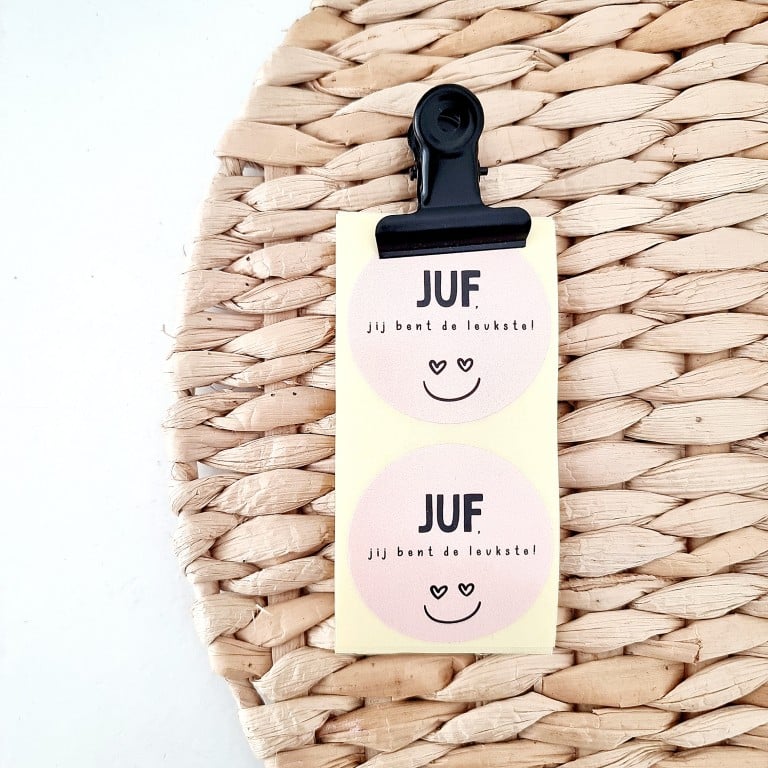Juf-jij-bent-de-leukste Stickers | Juf, jij bent de leukste! - Afbeelding 1