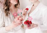 Traktatieprikker | bloemen mix | Roze - Afbeelding 2
