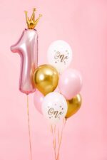Ballonnen |  Eerste verjaardag roze | 6 stuks - Afbeelding 2