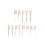 Taartkaarsjes | happy birthday roze