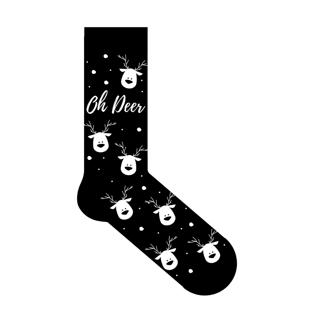 Sok_oh_deer_the_big_gifts Kerst sokken | Oh deer - Afbeelding 1