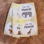 Sticker | Hiep hiep hoera jungle | 10 stuks - Afbeelding 2