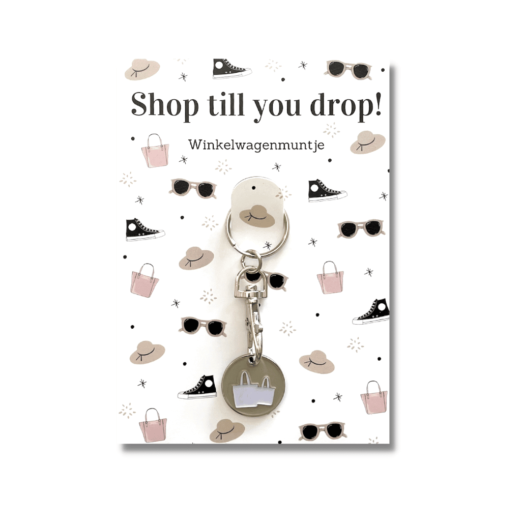 Winkelwagenmunt | Shop till you drop - Afbeelding 1