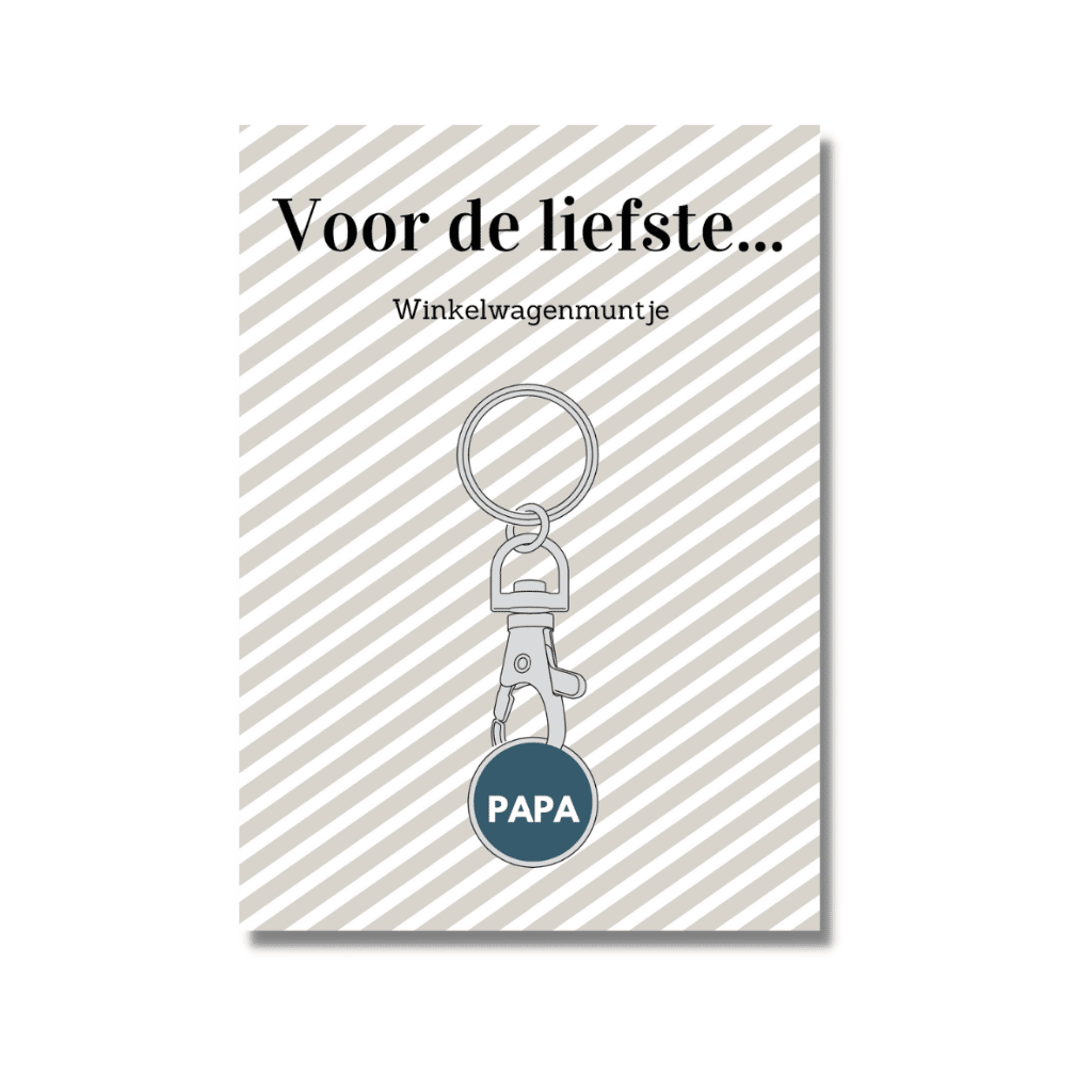 Winkelwagenmunt | Voor de liefste papa - Afbeelding 1