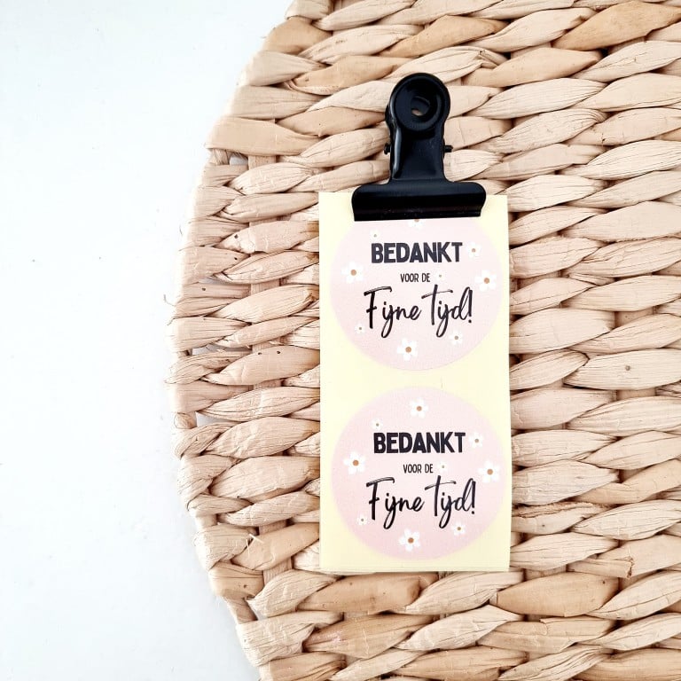 bedankt-voor-de-fijne-tijd-2 Stickers | Bedankt voor de fijne tijd - Afbeelding 1