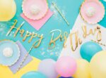 Letterslinger | Happy birthday | goud