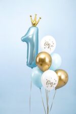 Ballonnen |  Eerste verjaardag blauw | 6 stuks - Afbeelding 2