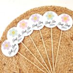 Traktatieprikker | smiley bloem - Afbeelding 5