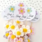 Traktatieprikker | smiley bloem - Afbeelding 2