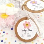 Verjaardagsticker met naam | smiley bloem - Afbeelding 3