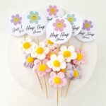 Traktatieprikker | smiley bloem - Afbeelding 4