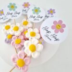 Traktatieprikker | smiley bloem - Afbeelding 3