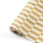Cadeaupapier | festive blocks goud | 6 rollen