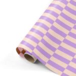 Cadeaupapier | festive blocks lila - skin | 5 rollen