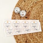 Kerststicker met naam  | Rendier gewei - Afbeelding 3