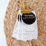 Sticker | Hartelijk gefeliciteerd | 10 stuks