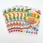 Kleuren op nummer | Dinosaurus | 6 stuks