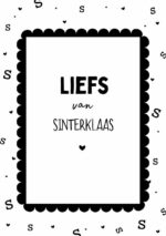 Sinterklaas kaartje A7 | Liefs sinterklaas - Afbeelding 2