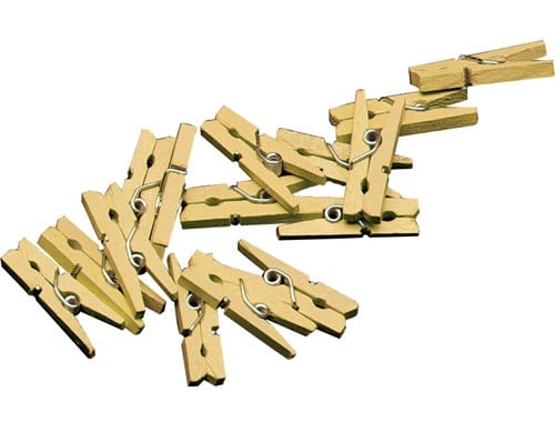 mini-knijpers-goud-20st-7501-nl-G Knijpers | Goud | 20 stuks - Afbeelding 1