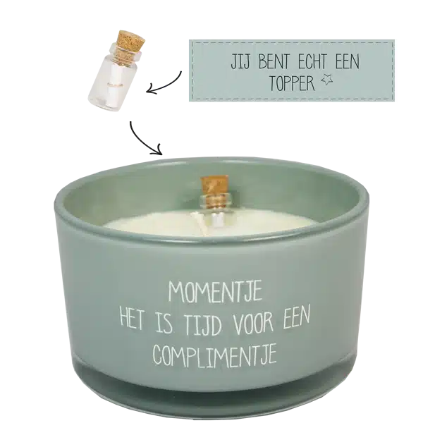 my-flame-lifestyle-flessenpost-kaars-momentje-het Flessenpost kaars | Momentje, het is tijd voor een complimentje - Afbeelding 1