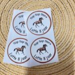 Verjaardagsticker met naam | Paarden - Afbeelding 5