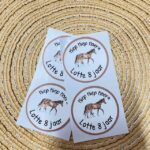 Verjaardagsticker met naam | Paarden