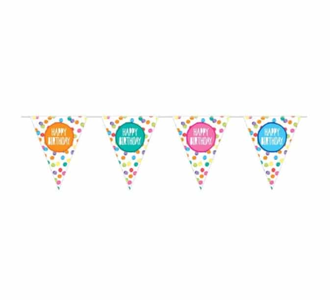 papieren-vlaggenlijn-happy-birthday Vlaggenlijn (papier) | Happy birthday - Afbeelding 1