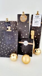 Cadeauzakjes kerst | Sterren goud | 5 stuks - Afbeelding 3