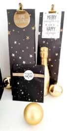 Cadeauzakjes kerst | Sterren goud | 5 stuks - Afbeelding 2